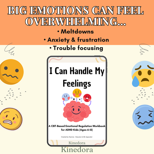 ADHD Emotional Regulation Workbook for Kids (6–12) | CBT-Based Tools