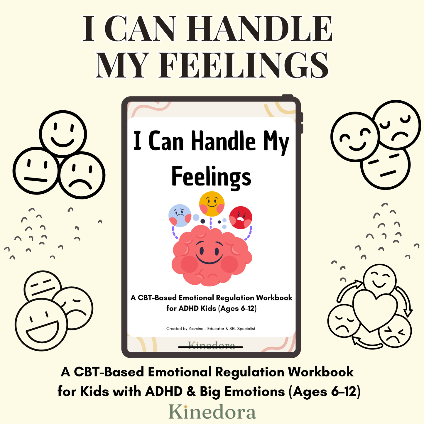 ADHD Emotional Regulation Workbook for Kids (6–12) | CBT-Based Tools