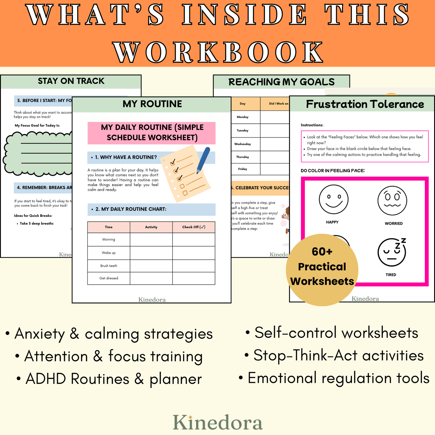 ADHD Emotional Regulation Workbook for Kids (6–12) | CBT-Based Tools